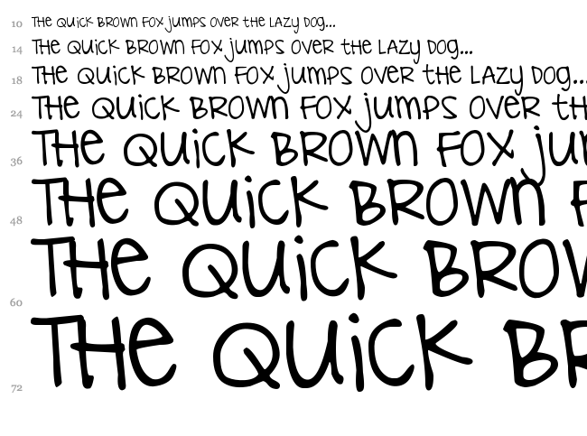 DJB I Love Me Some Aly font waterfall